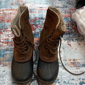 Sorel Brown and Black Winter Boots